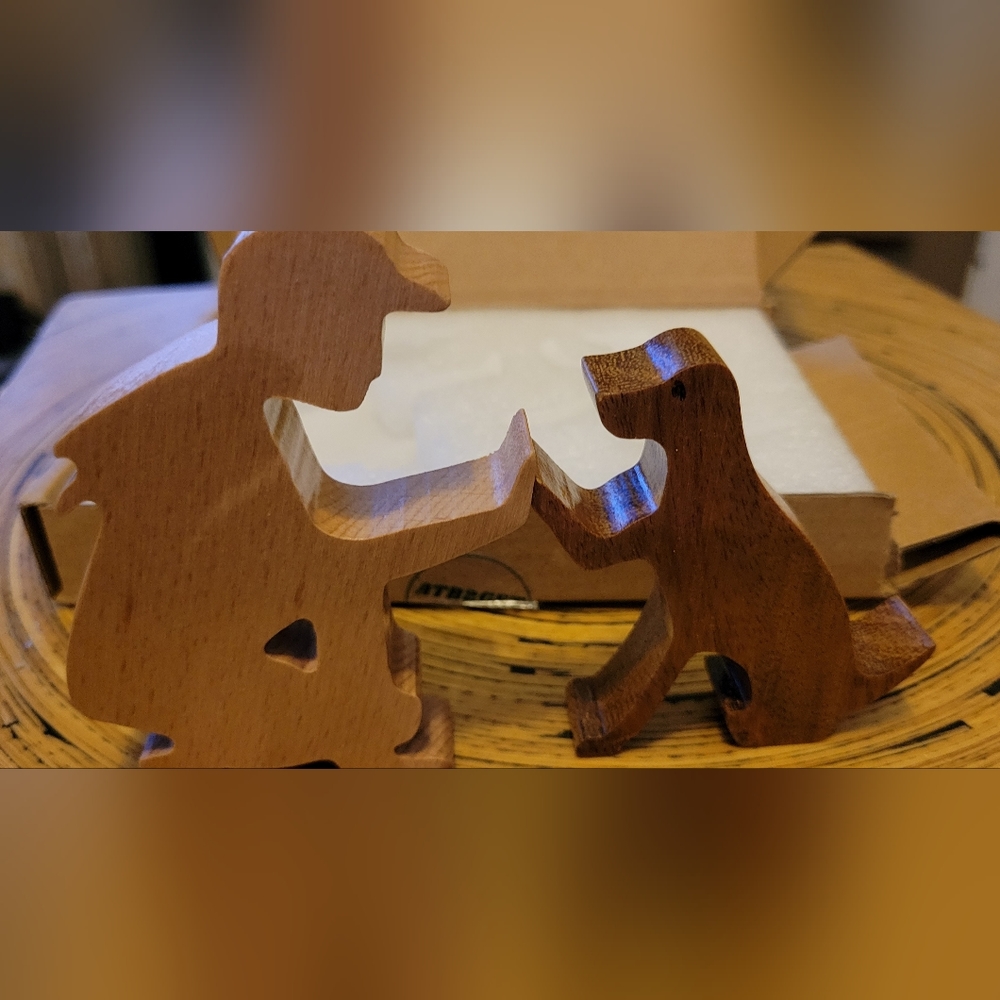 * Wooden man's best friend cut-out
